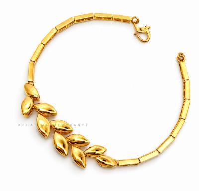 Merchant9 Rantai Tangan Leaf Plate Polish L:0.9CM