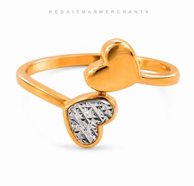 Merchant9 Cincin Emas Love Polish Diamond Cut 2C