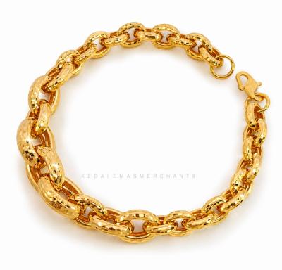 Merchant9 Rantai Tangan Sauh Oval Dimensi Perut Ular L:1CM