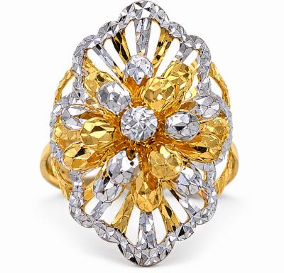 Merchant9 Cincin Emas Bunga Pulasan Kerawang 2C L:3.3CM