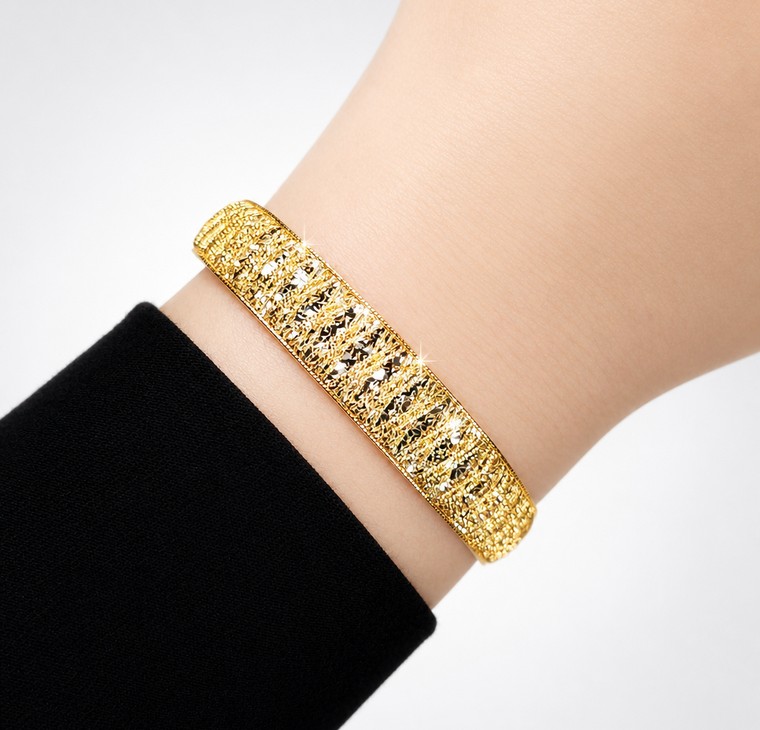 Merchant9 Gelang ELORA Cross Plate Leona 2C L:1.15CM