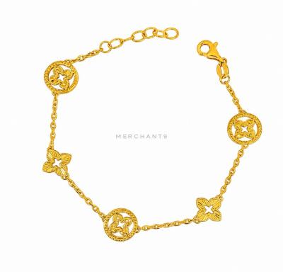 Merchant9 Rantai Tangan Sauh Fleur Padu L:1.05CM