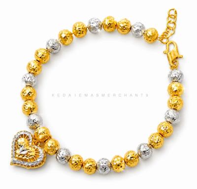 Merchant9 Rantai Tangan Choker Candy Dimensi Love Chrome L:0.5CM