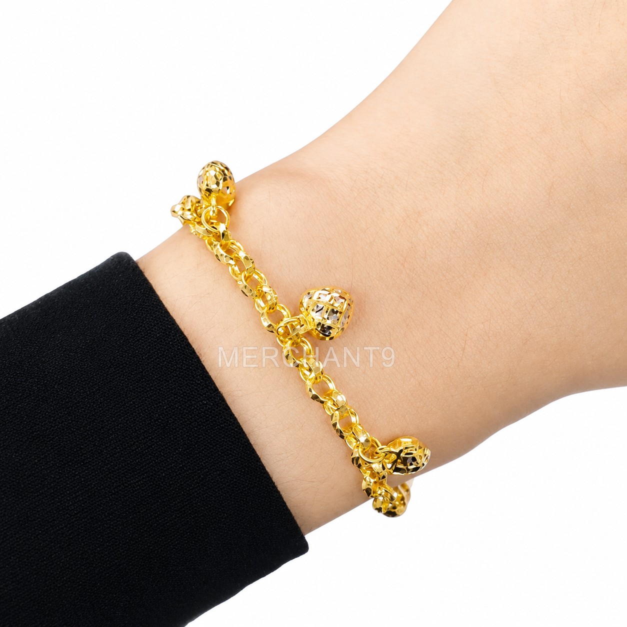 Merchant9 Rantai Tangan Choker Kendi Candy Planet Love Gantung 2C L:0.4CM