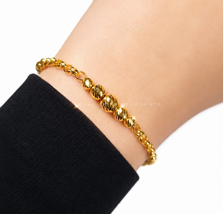 Merchant9 Rantai Tangan Choker Kendi Bola Dimensi L:0.55CM