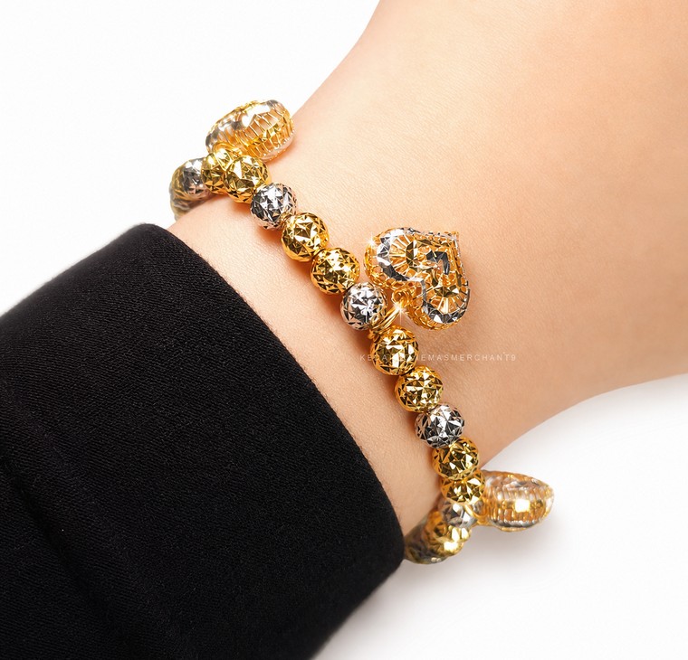 Merchant9 Rantai Tangan Candy Dimensi Gantung Love 2C L:0.5CM