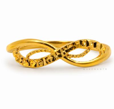 Merchant9 Cincin Emas Silang Dot