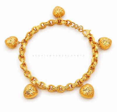 Merchant9 Rantai Tangan Sauh Dimensi Pasir Gantung Love L:0.5CM