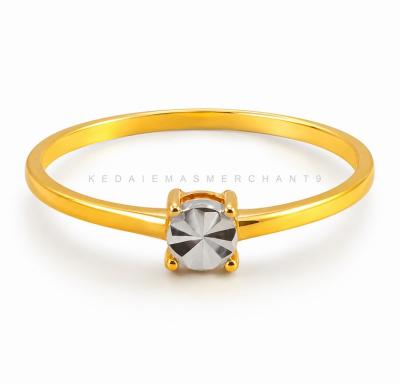 Merchant9 Cincin Emas Diamond Cut Minimalist L:0.4CM