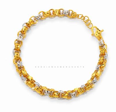 Merchant9 Rantai Tangan Kendi Kerawang Chrome L:0.5CM