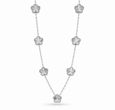 Merchant9 Rantai Leher Sauh Sakura Flower Chrome - 7 Bunga