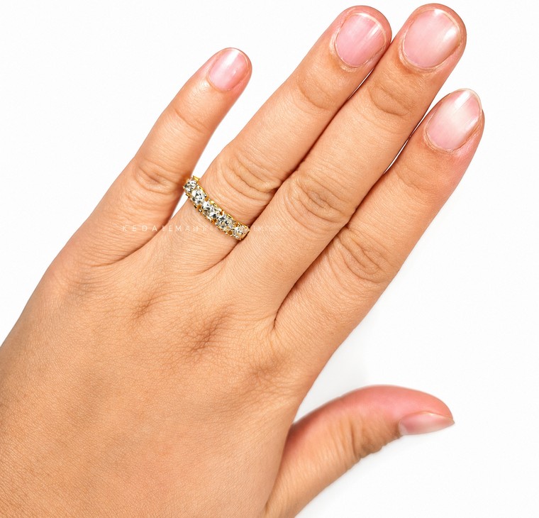 Merchant9 Cincin Emas Roti Bun Diamond Cut L:0.4CM