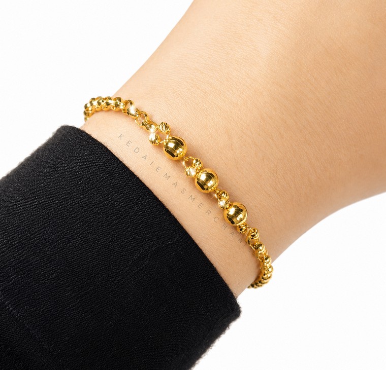Merchant9 Rantai Tangan Kendi Choker Anggur Half Moon L:0.6CM