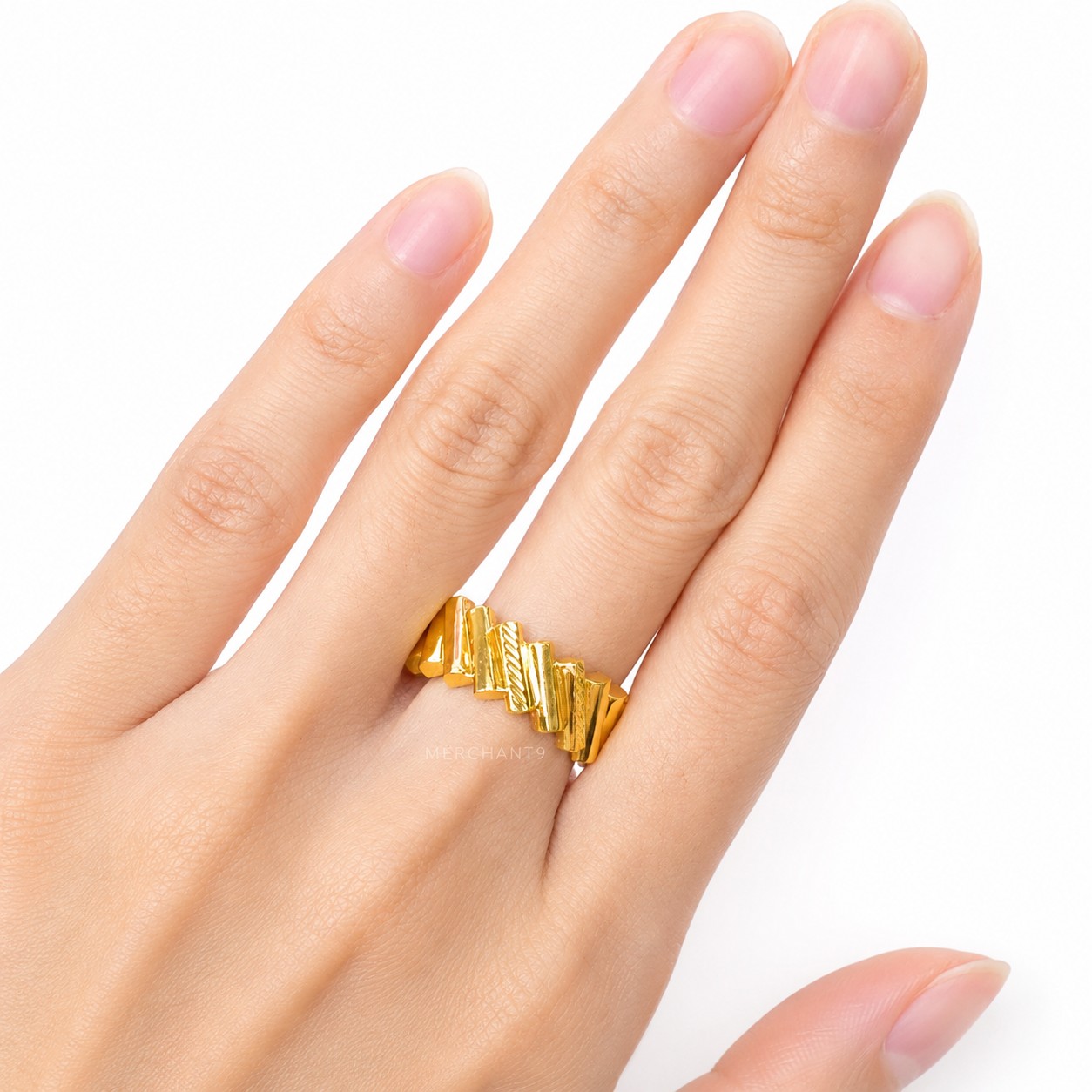 Merchant9 Cincin Emas Bamboo L:0.8CM