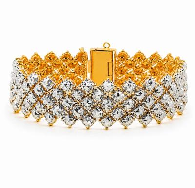 Merchant9 Rantai Tangan Louise Diamond Cut 3 Layer L:1.9CM (KLIP PETAK)