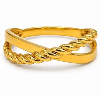 Merchant9 Cincin Emas Tocang Twist L:0.5CM