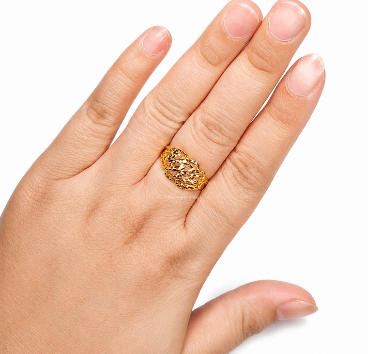 Merchant9 Cincin Emas Gajah Dimesi L:1.1CM