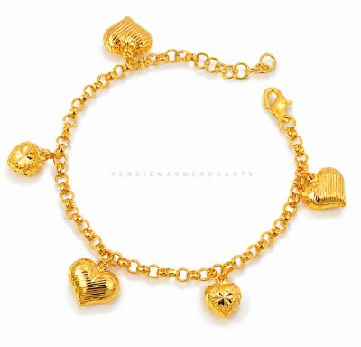 Merchant9 Rantai Tangan Kendi Dimensi Gantung Love L:0.3CM