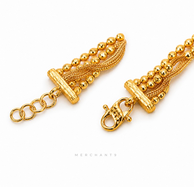 Merchant9 Rantai Tangan Belut Tocang Candy Dimensi L:0.8CM