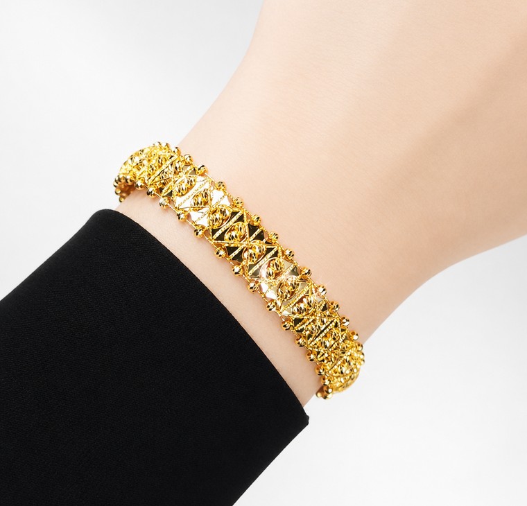 Merchant9 Gelang ELORA Plate Lumi Dimensi Interlace L:1CM