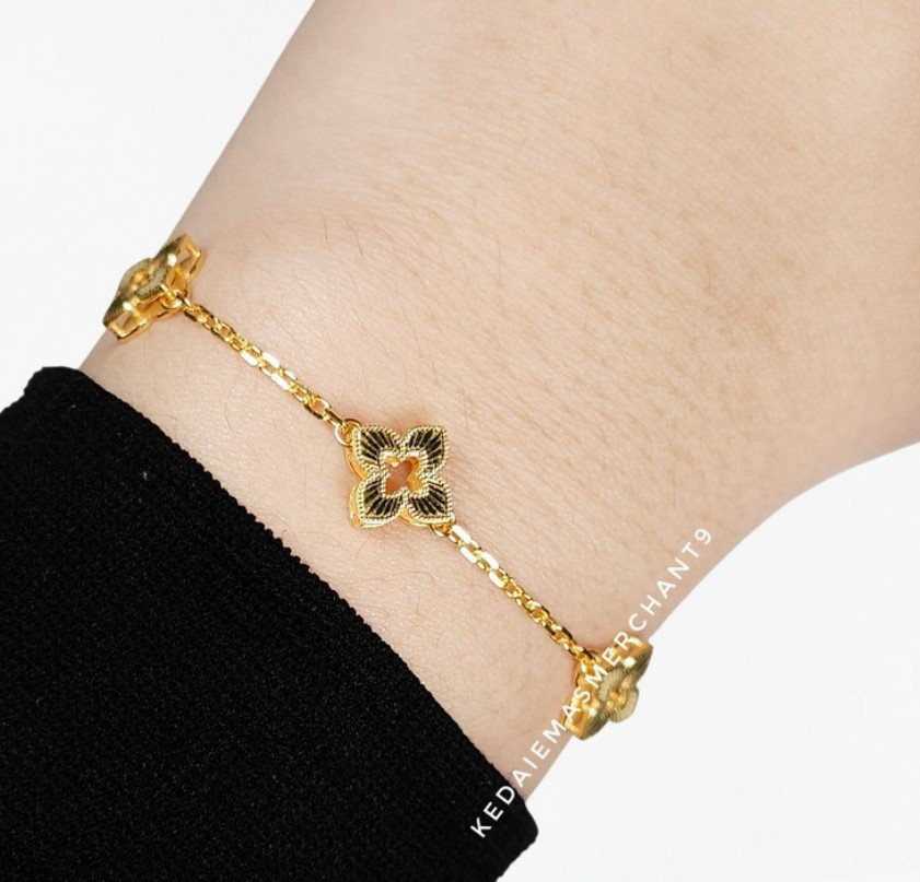 Merchant9 Rantai Tangan Sauh Fleur L:1CM