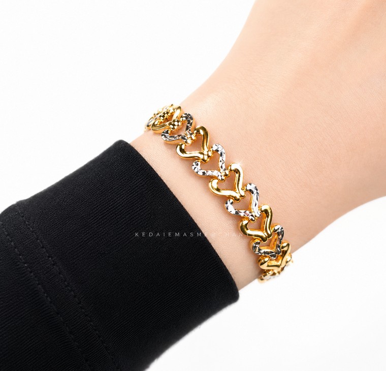 Merchant9 Rantai Tangan Love 2C L:1CM
