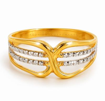 Merchant9 Cincin Emas Belt Diamond Cut L: 0.7 CM