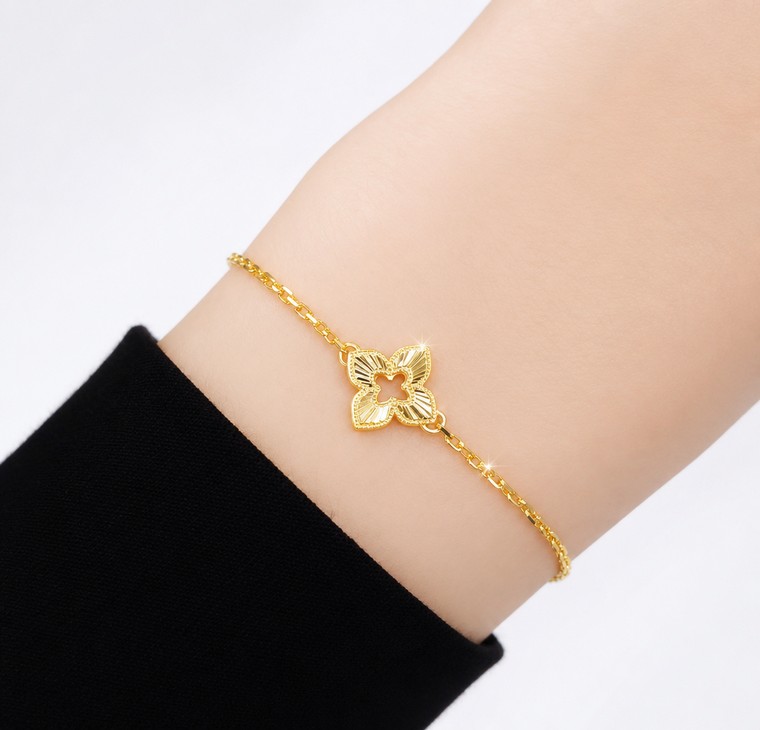 Merchant9 Rantai Tangan Sauh Choker Fleur L:1CM