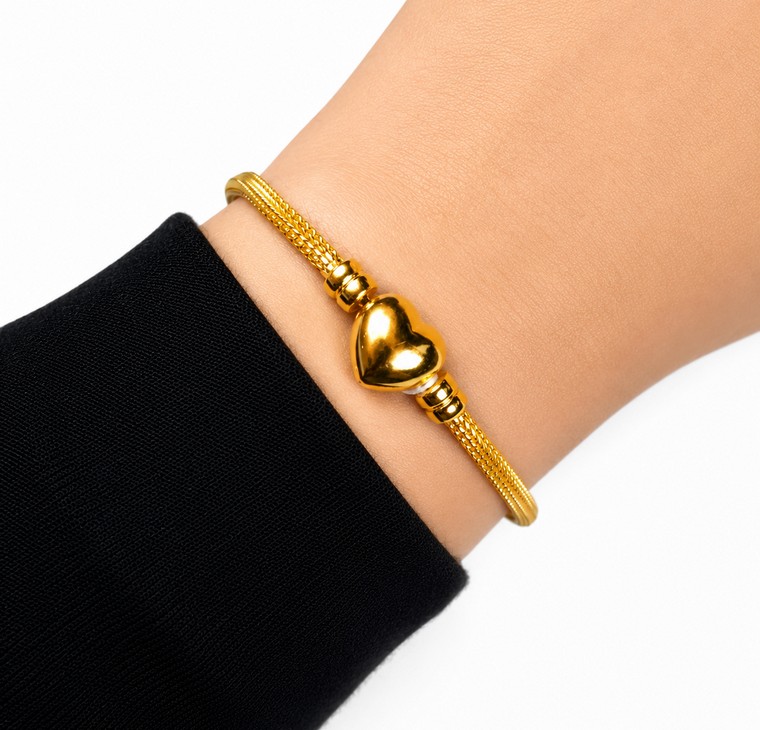 Merchant9 Rantai Tangan Pdora Clip Love Padu L:0.2CM