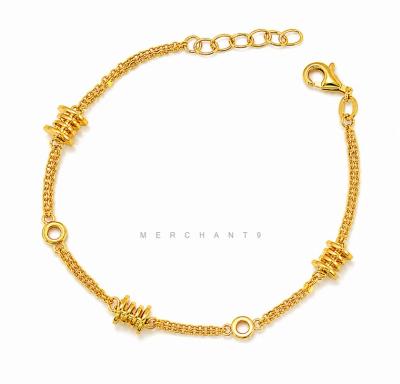 Merchant9 Rantai Tangan Double Sauh Logo Bvlgari L:0.55CM