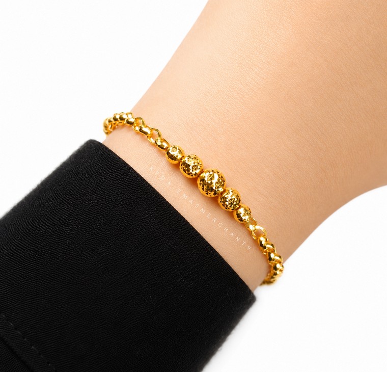 Merchant9 Rantai Tangan Choker Kendi Bola Dimensi L:0.6CM