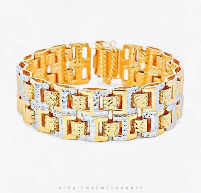 Merchant9 Rantai Tangan H Kendi Polish Dimensi Chrome 2 Layer L:1.5CM (KLIP PETAK)