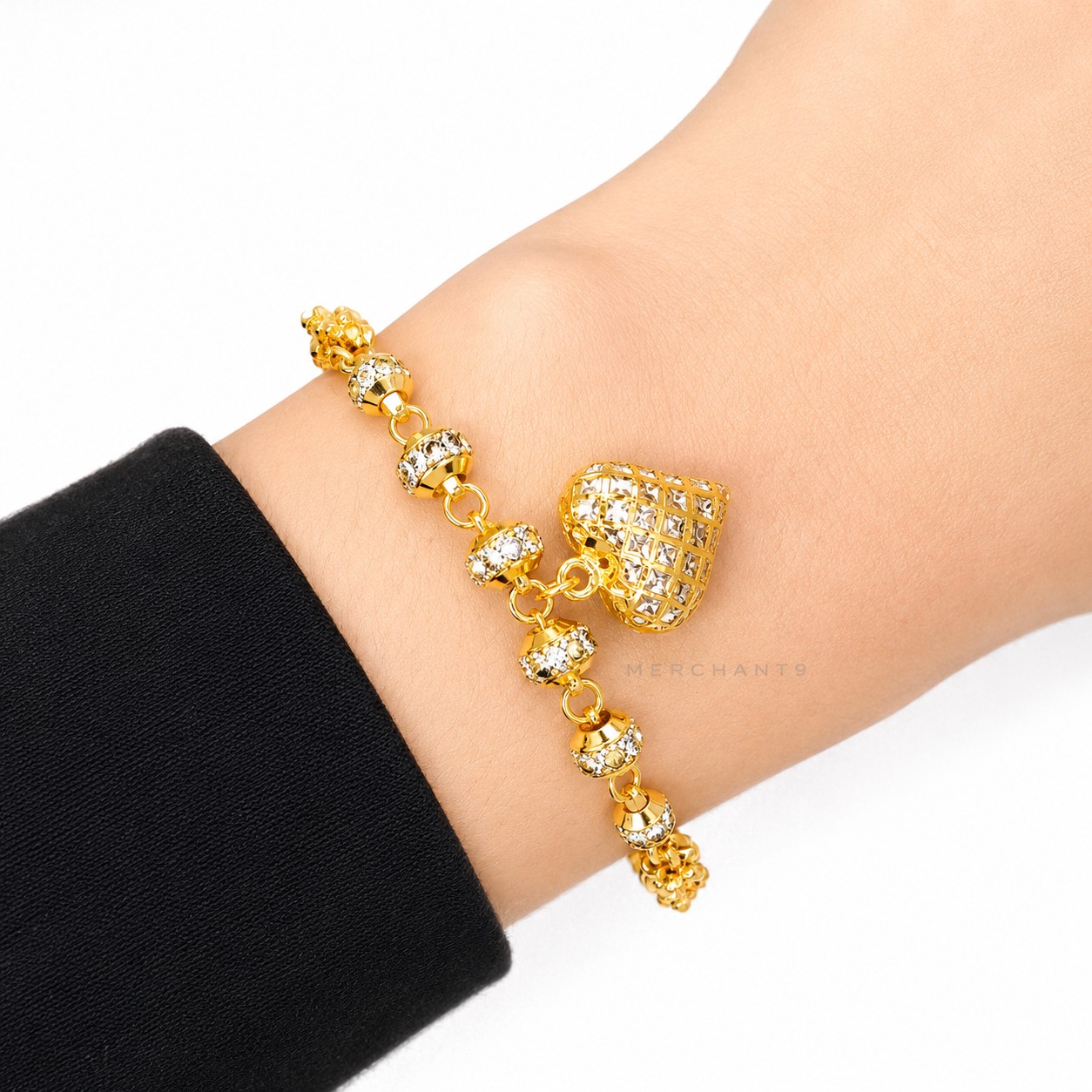 Merchant9 Rantai Tangan Choker Kendi Candy Planet Love Gantung 2C