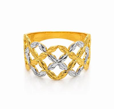 Merchant9 Cincin Emas Bunga Tanjung 2L 2C L:1.1CM