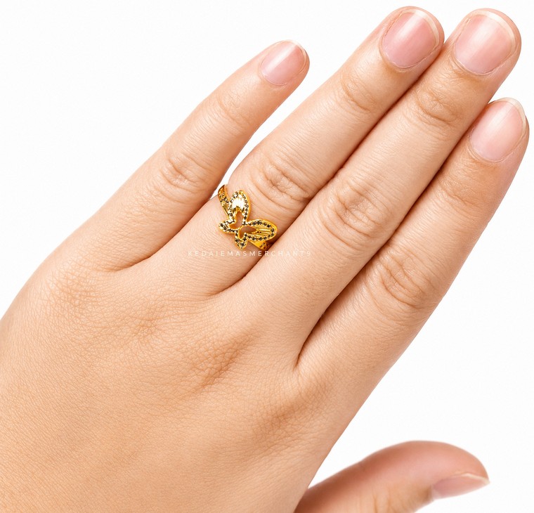 Merchant9 Cincin Emas Butterfly Dimensi 2C