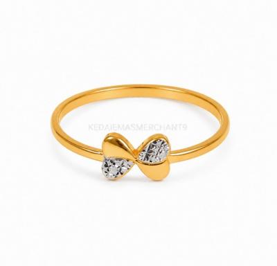 Merchant9 Cincin Emas Twin Love Diamond Cut 2C