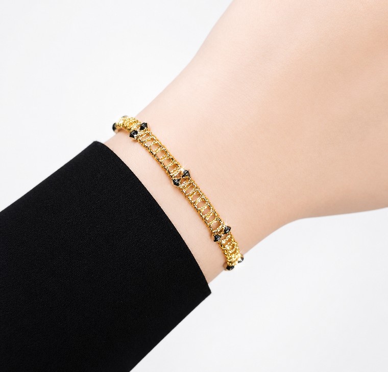 Merchant9 Gelang ELORA Weave Lumi Dimensi 2C L:0.7CM