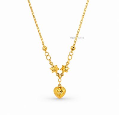 Merchant9 Rantai Leher Padu Sauh Choker Star Love