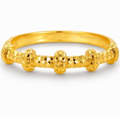 Merchant9 Cincin Emas Lintah Stripe Diamond Cut L:0.35CM