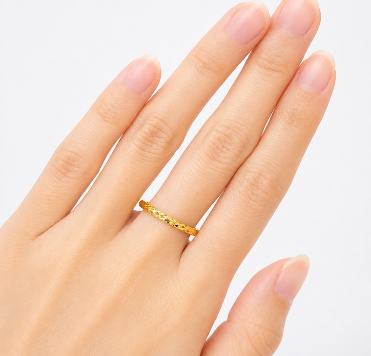 Merchant9 Cincin Emas Belah Rotan Dimensi L:0.2CM