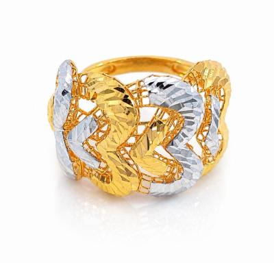 Merchant9 Cincin Emas Kerawang Love 2C L:1.7CM