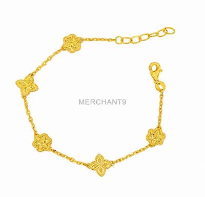 Merchant9 Rantai Tangan Sauh Lily Fleur Padu L:1CM