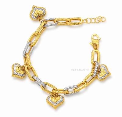 Merchant9 Rantai Tangan Paperclip Gantung Love 3 2C L:0.6CM