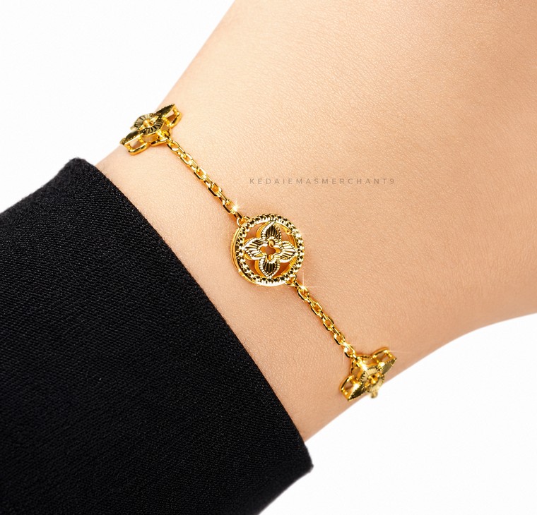 Merchant9 Rantai Tangan Sauh Fleur L:1CM