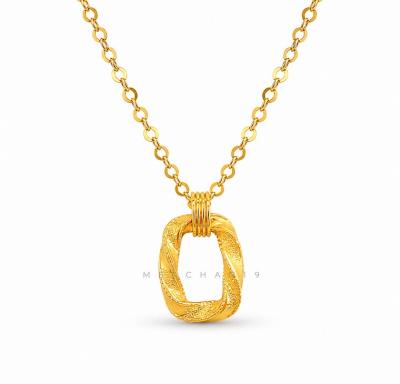 Merchant9 Rantai Leher Choker Polo Twist Matte