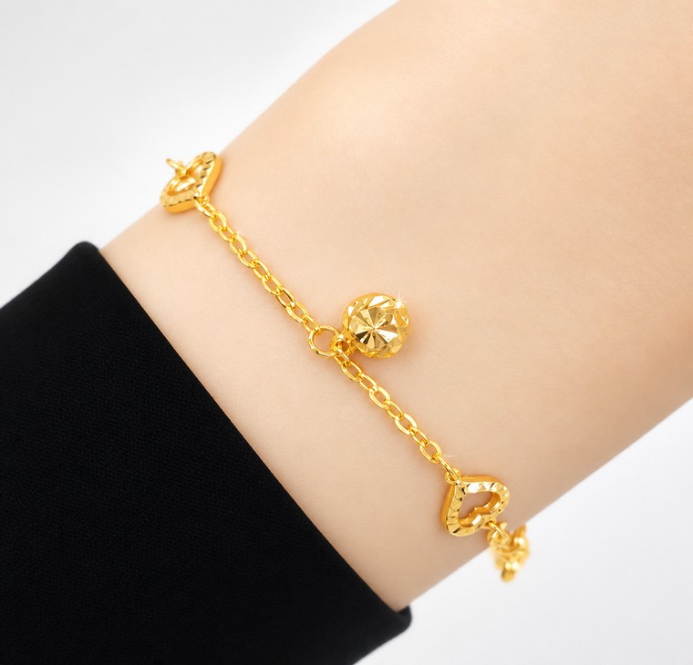 Merchant9 Rantai Tangan Polo Love Twist Gantung Love