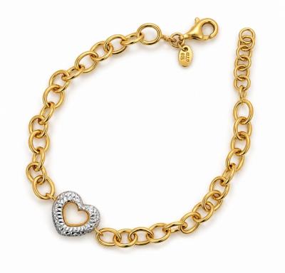 Merchant9 Rantai Tangan Choker Sauh Oval Polish Love 2C L:1.1CM