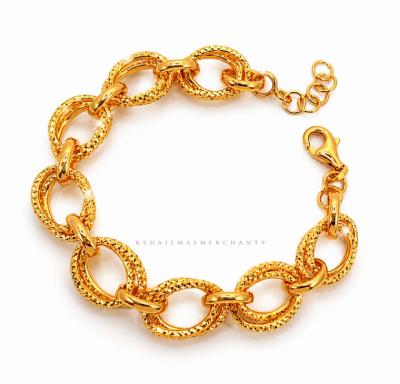 Merchant9 Rantai Tangan Sauh Oval Dimensi Polish L:1.1CM