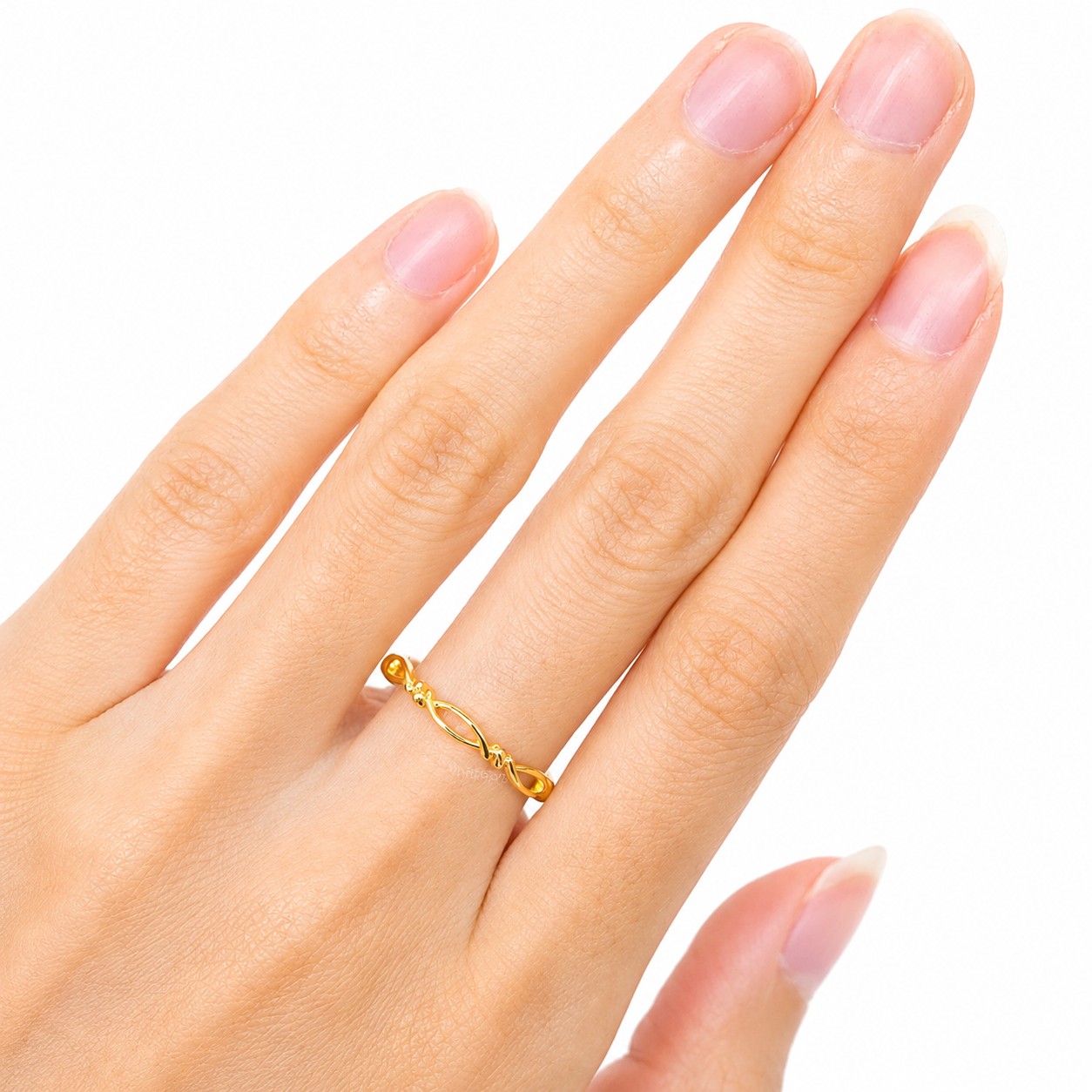 Merchant9 Cincin Emas Braida Silang L:0.25CM