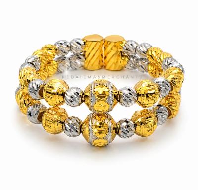 Merchant9 Cincin Emas Bubble Dot Dimensi 2 Layer 2C L:0.9CM